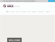 Tablet Screenshot of cheshirebible.org
